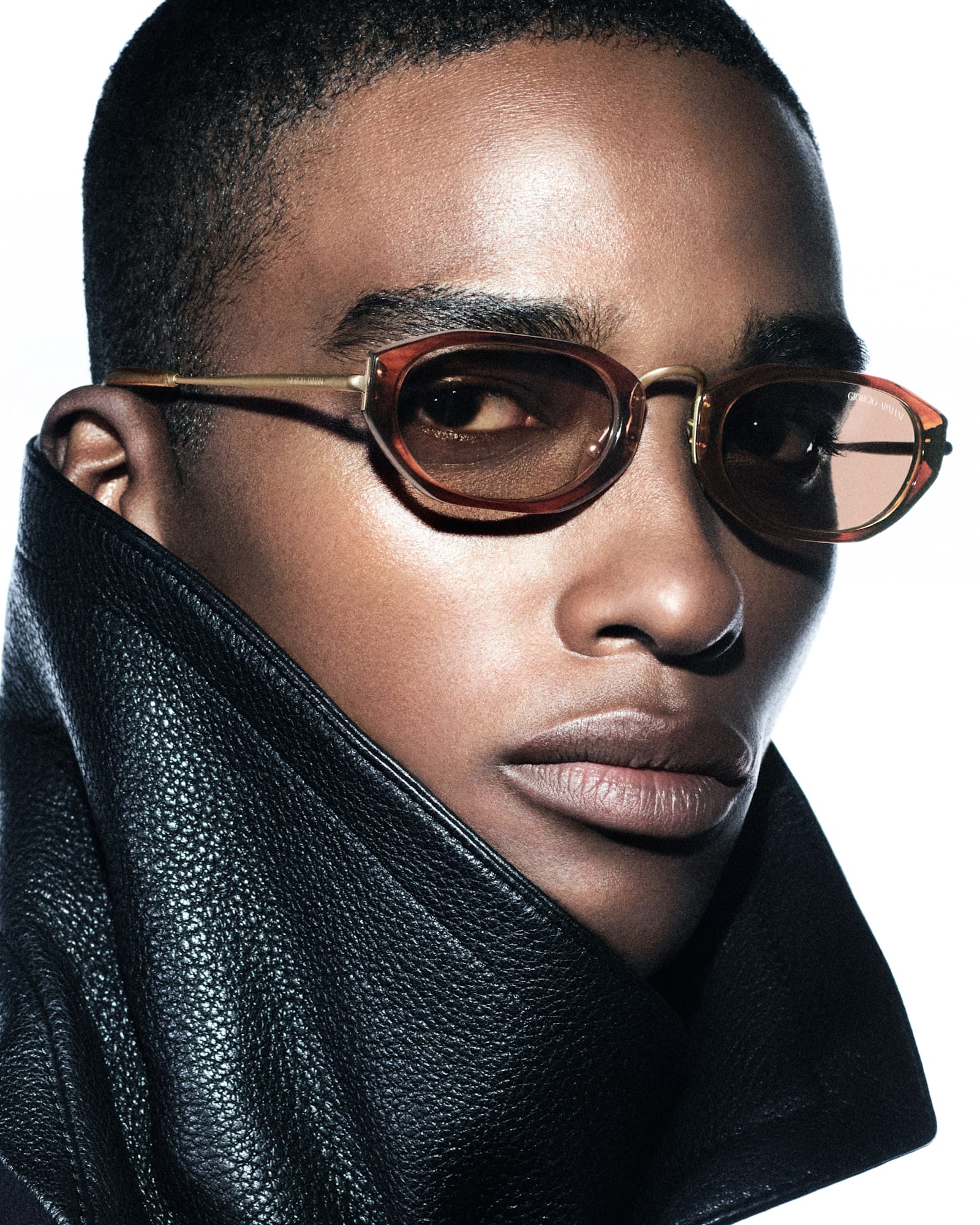 Official Giorgio Armani mens eyewear campaign portrait