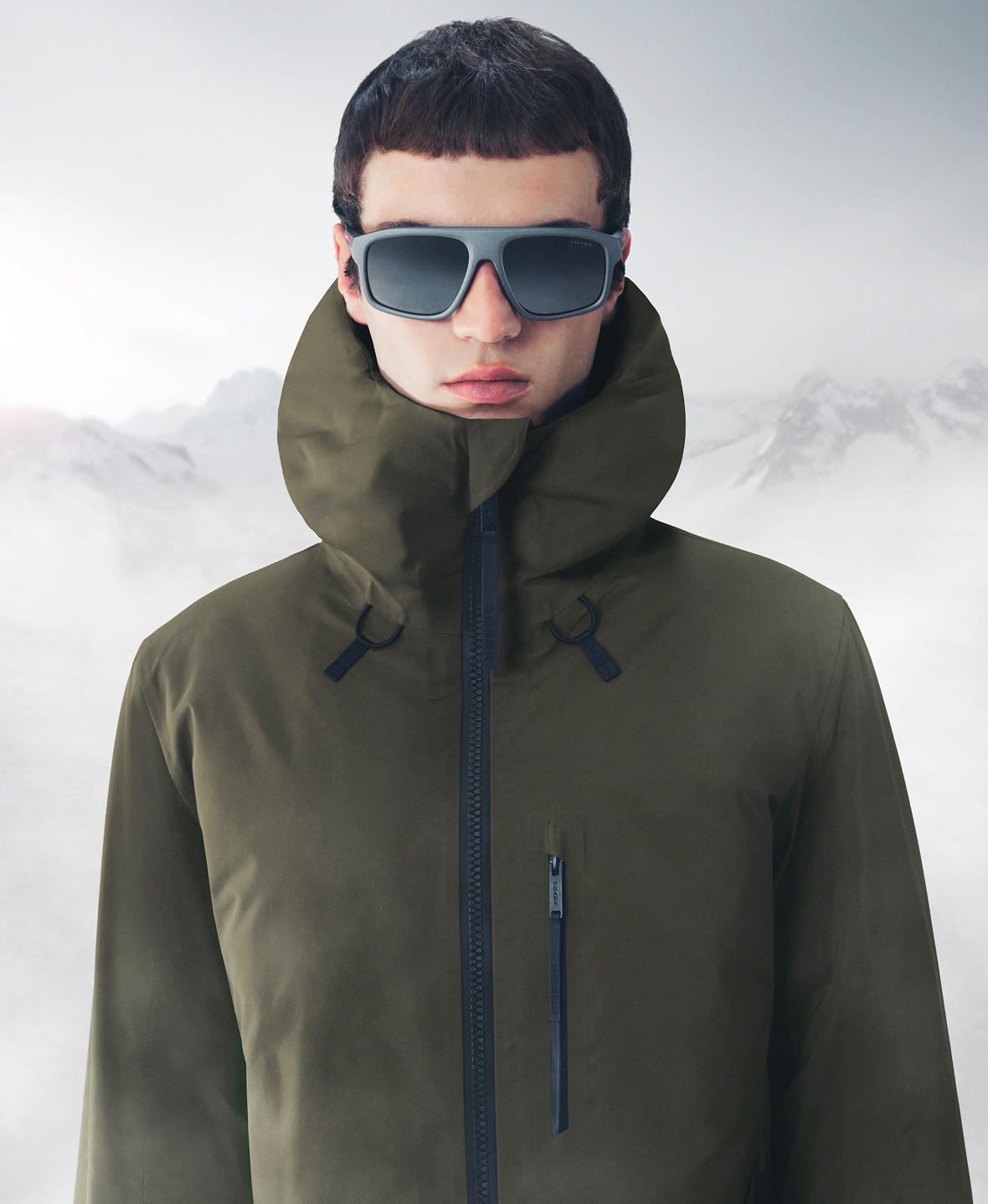 Official Prada Linea Rossa alpine eyewear portrait