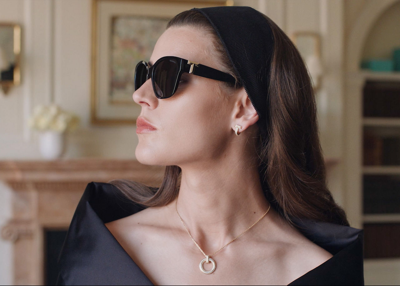 Official Tiffany eyewear campaign detail
