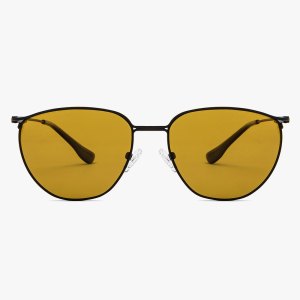 Yellow Black Full Rim Cat Eye Vincent Chase Polarized