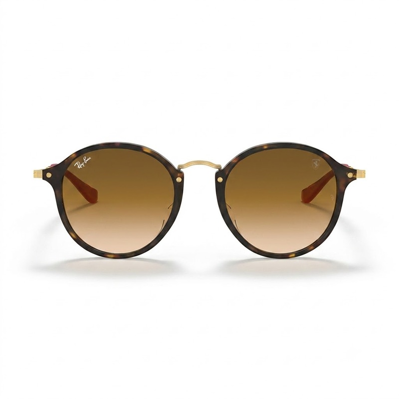 Ray-Ban RB2447MF Round Fleck Scuderia Ferrari Collection F61351 sunglasses, front view