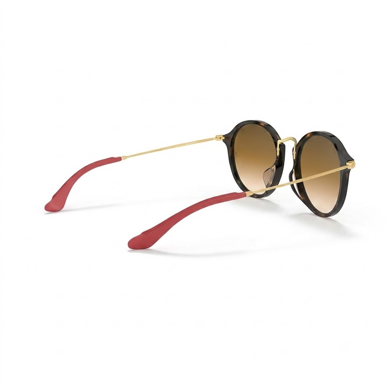 Ray-Ban RB2447MF Round Fleck Scuderia Ferrari Collection F61351 sunglasses, rear three-quarter view
