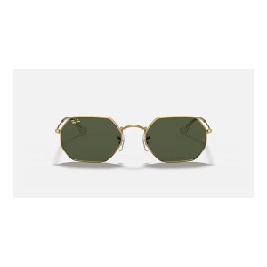Ray-Ban RB3556 Octagonal Legend Gold Sunglasses